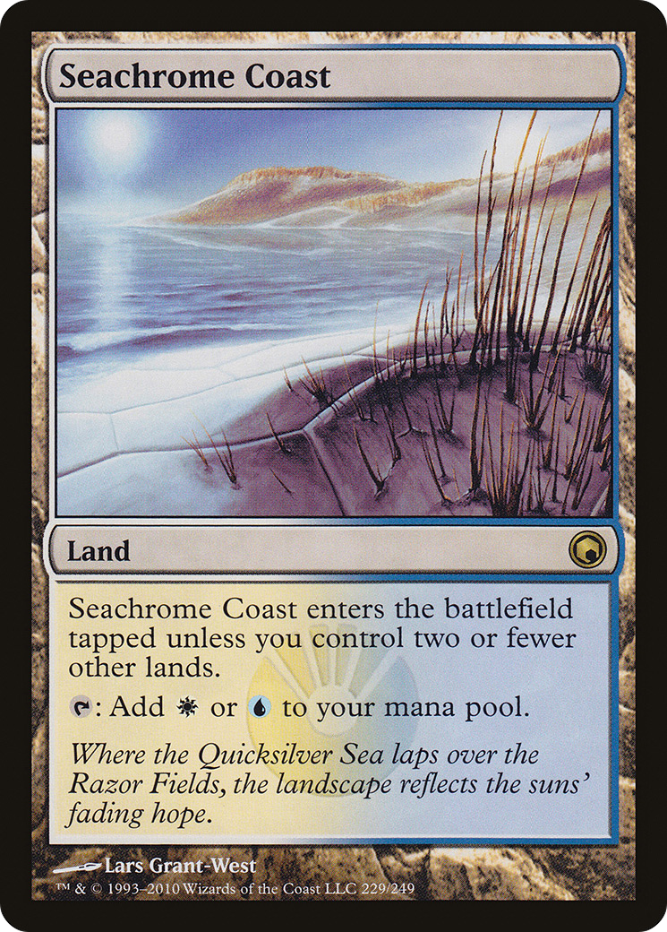 Seachrome Coast (SOM-229) - Scars of Mirrodin Foil - Premium MTG Single from Wizards of the Coast - Just $2.38! Shop now at Game Crave Tournament Store