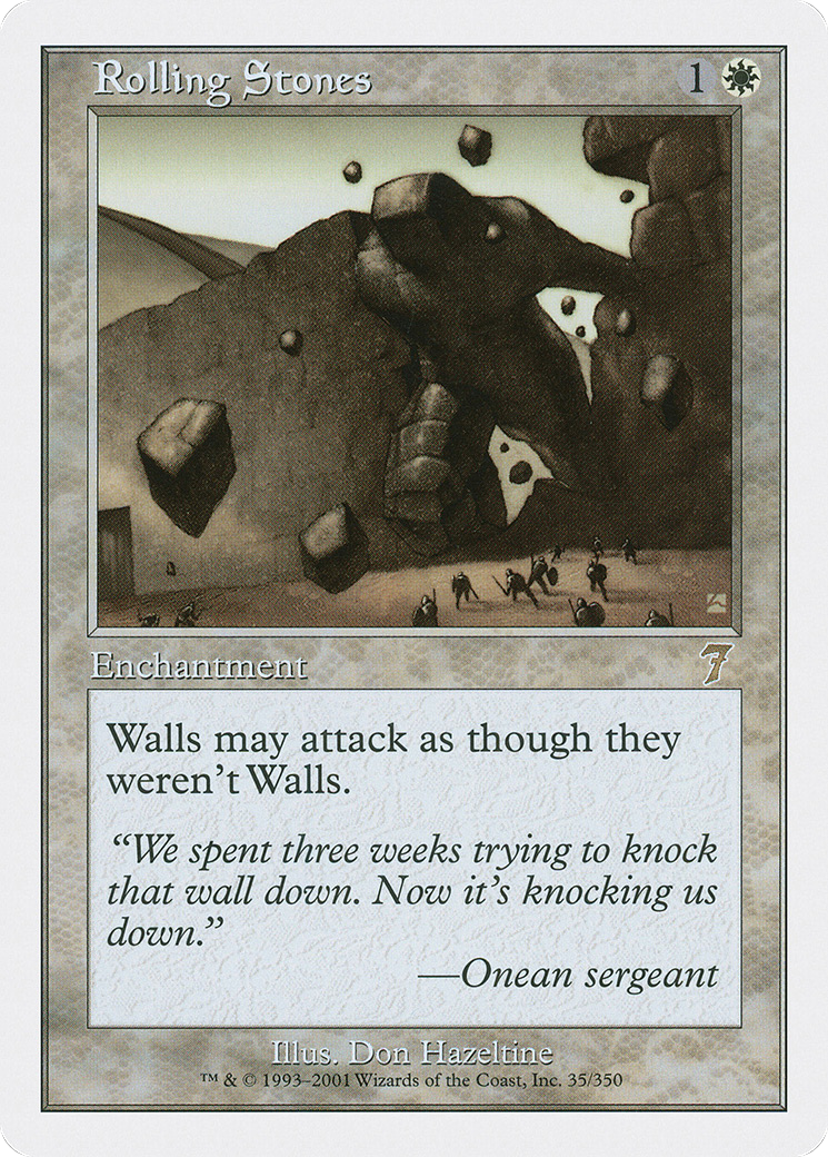 Rolling Stones (7ED-035) - Seventh Edition - Premium MTG Single from Wizards of the Coast - Just $0.44! Shop now at Game Crave Tournament Store