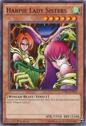 Harpie Lady Sisters (DPBC-EN038) - Duelist Pack: Battle City 1st Edition - Premium Yugioh Single from Konami - Just $0.08! Shop now at Game Crave Tournament Store