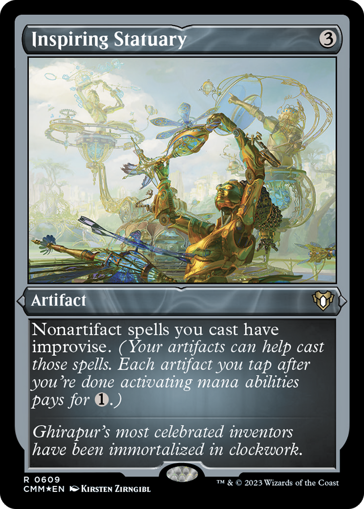 Inspiring Statuary (CMM-609) - Commander Masters Etched Foil - Premium MTG Single from Wizards of the Coast - Just $1.42! Shop now at Game Crave Tournament Store