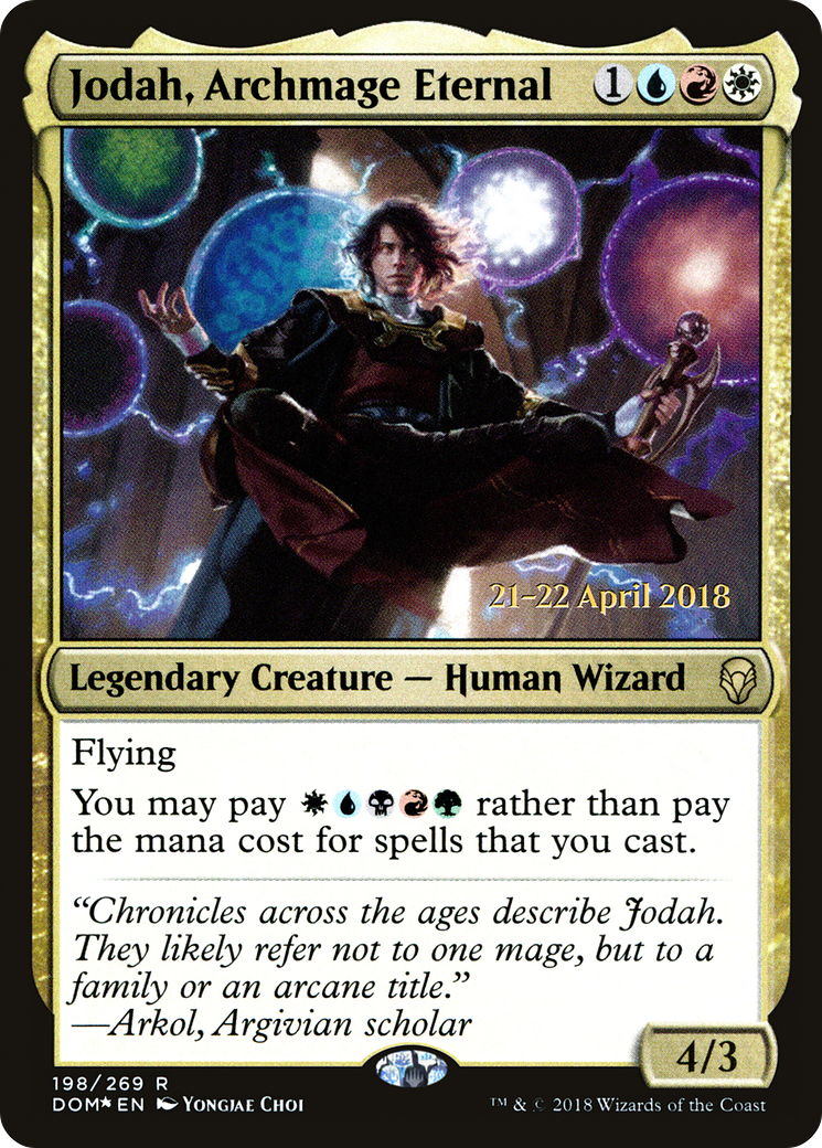 Jodah, Archmage Eternal (PDOM-198S) - Dominaria Promos Foil - Premium MTG Single from Wizards of the Coast - Just $0.55! Shop now at Game Crave Tournament Store