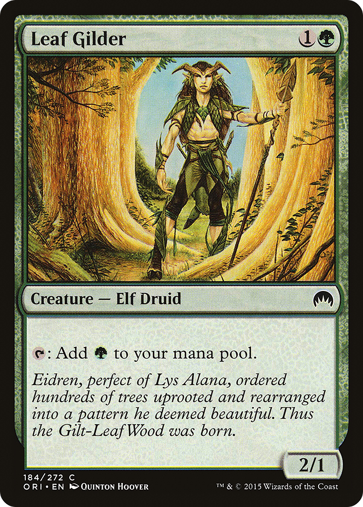 Leaf Gilder (ORI-184) - Magic Origins Foil - Premium MTG Single from Wizards of the Coast - Just $0.08! Shop now at Game Crave Tournament Store