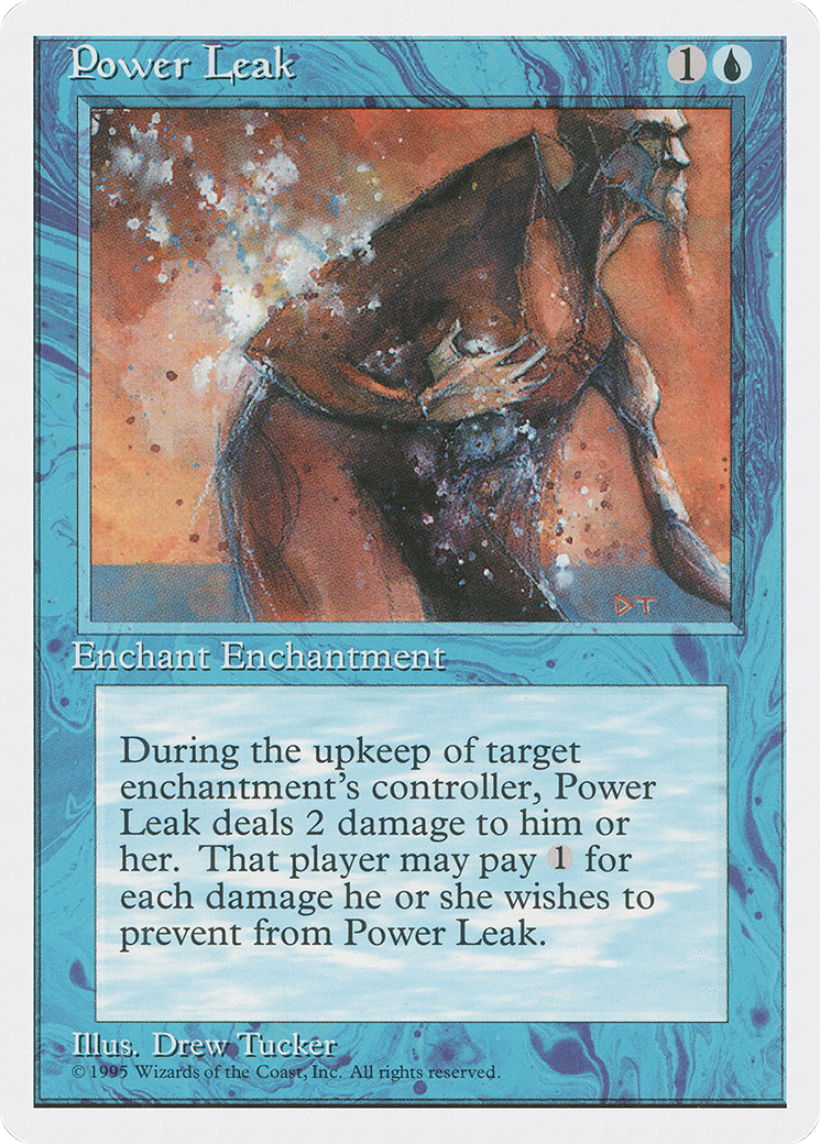Power Leak (4ED-092) - Fourth Edition - Premium MTG Single from Wizards of the Coast - Just $0.08! Shop now at Game Crave Tournament Store