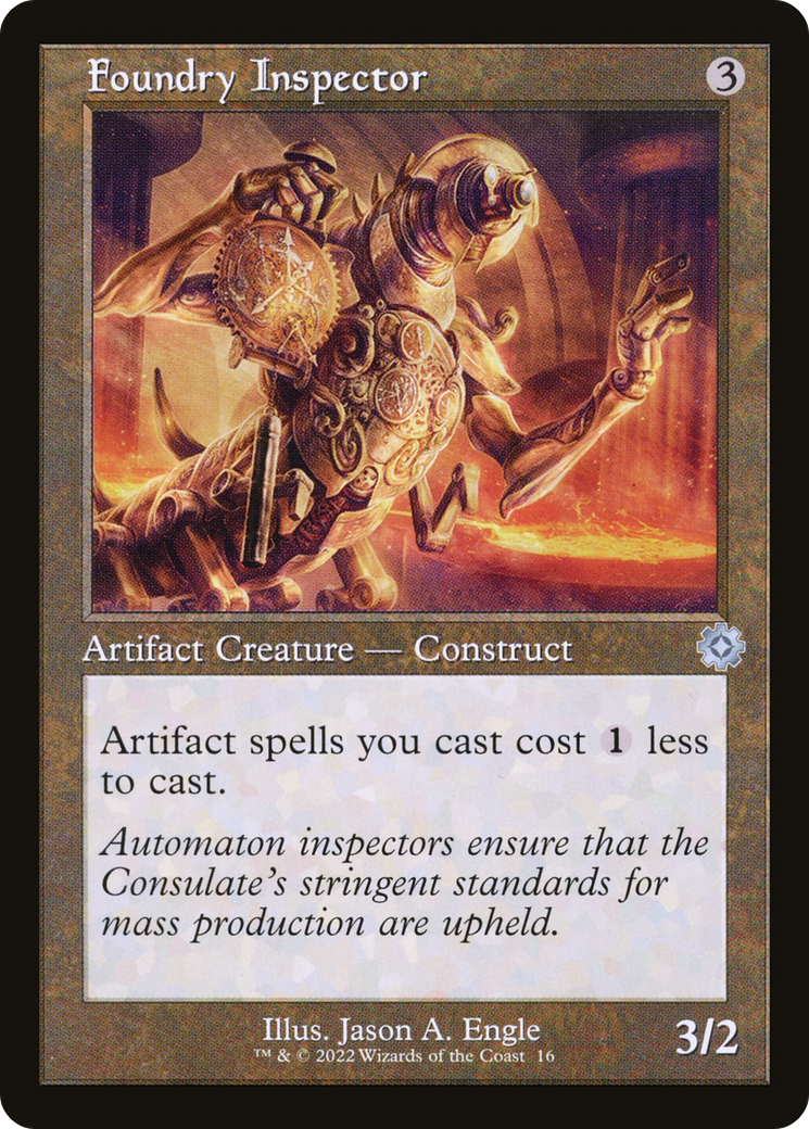 Foundry Inspector (BRR-016) - The Brothers' War Retro Artifacts - Premium MTG Single from Wizards of the Coast - Just $0.08! Shop now at Game Crave Tournament Store
