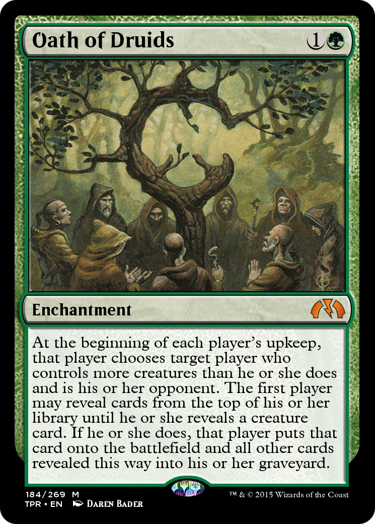 Oath of Druids (TPR-184) - Tempest Remastered - Premium MTG Single from Wizards of the Coast - Just $0! Shop now at Game Crave Tournament Store