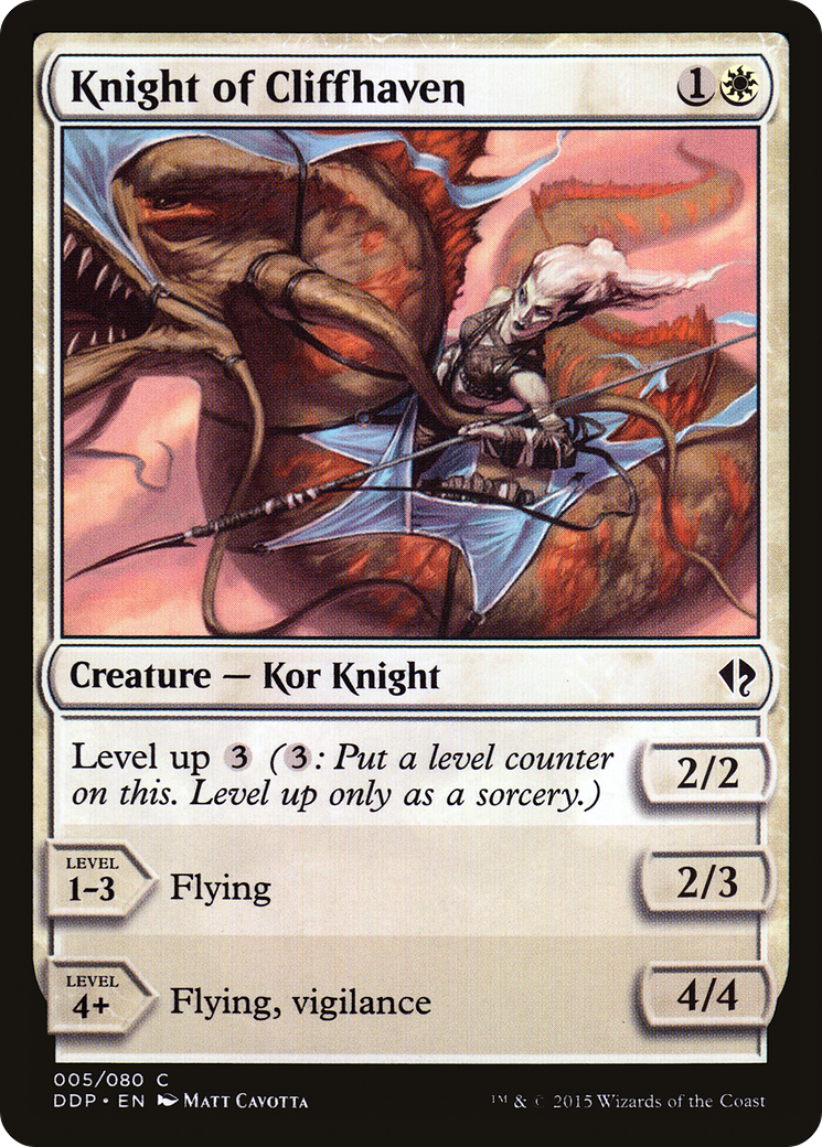 Knight of Cliffhaven (DDP-005) - Duel Decks: Zendikar vs. Eldrazi - Premium MTG Single from Wizards of the Coast - Just $0.08! Shop now at Game Crave Tournament Store