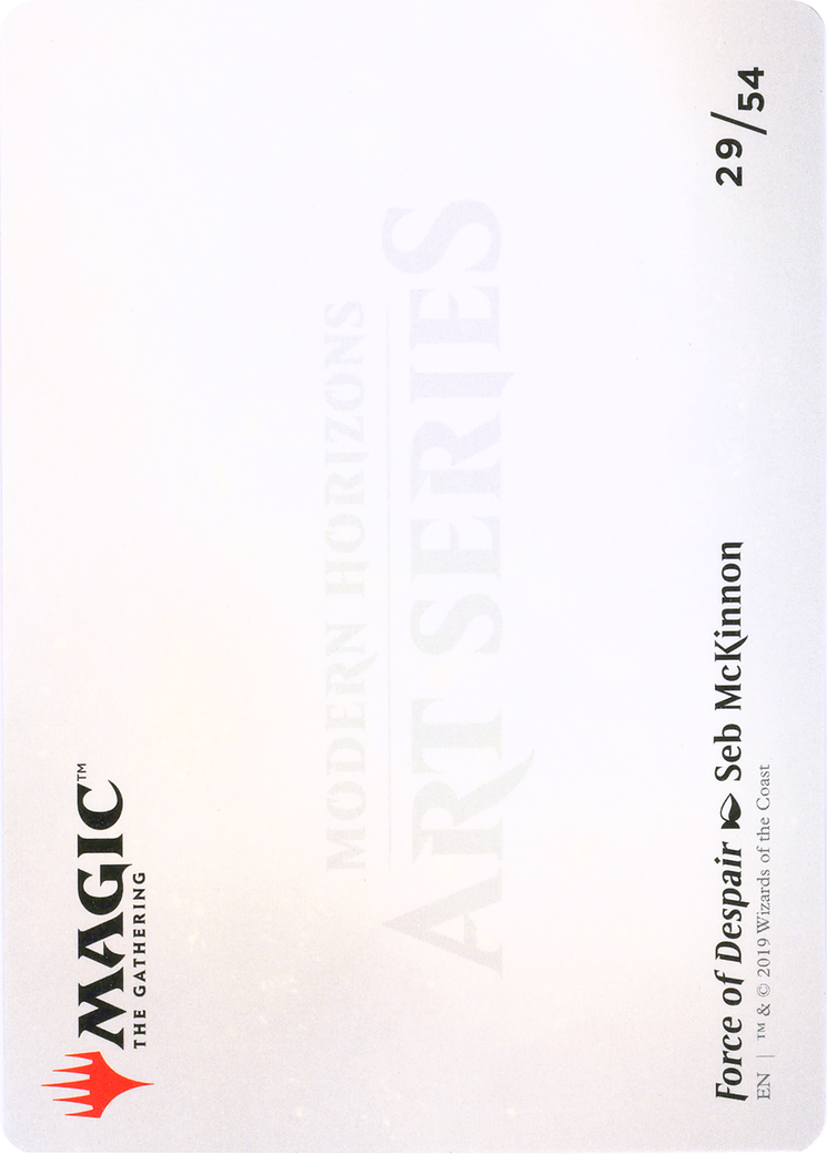 Force of Despair // Force of Despair (AMH1-029) - Modern Horizons Art Series (Borderless) - Premium MTG Single from Wizards of the Coast - Just $0! Shop now at Game Crave Tournament Store
