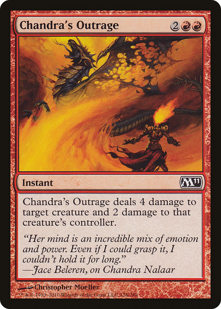 Chandra's Outrage (M11-128) - Magic 2011 - Premium MTG Single from Wizards of the Coast - Just $0.25! Shop now at Game Crave Tournament Store