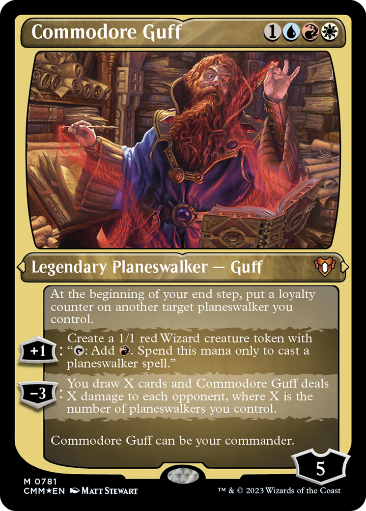 Commodore Guff (CMM-781) - Commander Masters Etched Foil - Premium MTG Single from Wizards of the Coast - Just $0.08! Shop now at Game Crave Tournament Store