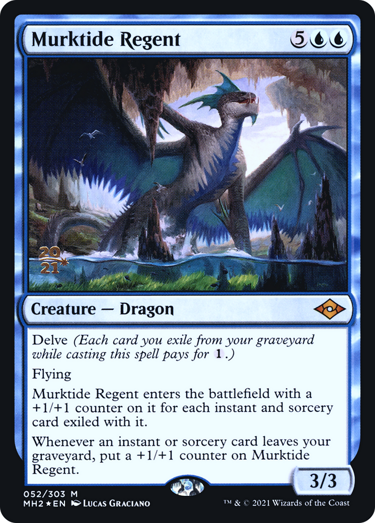 Murktide Regent (PMH2-52S) - Modern Horizons 2 Promos Foil - Premium MTG Single from Wizards of the Coast - Just $8.84! Shop now at Game Crave Tournament Store