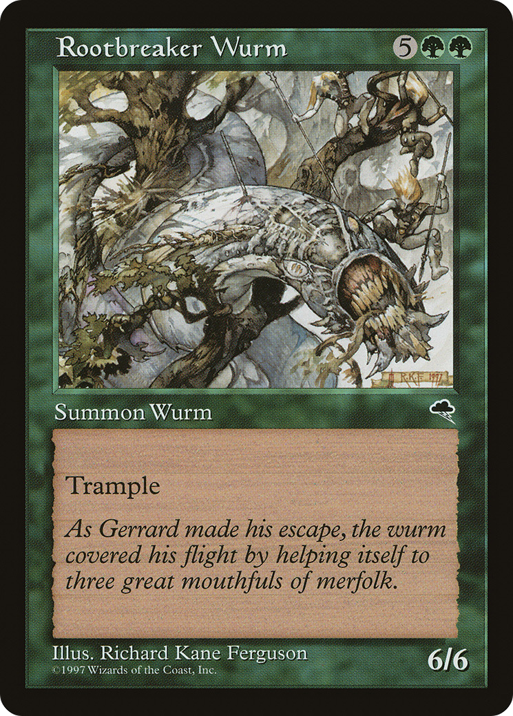Rootbreaker Wurm (TMP-251) - Tempest - Premium MTG Single from Wizards of the Coast - Just $0.08! Shop now at Game Crave Tournament Store