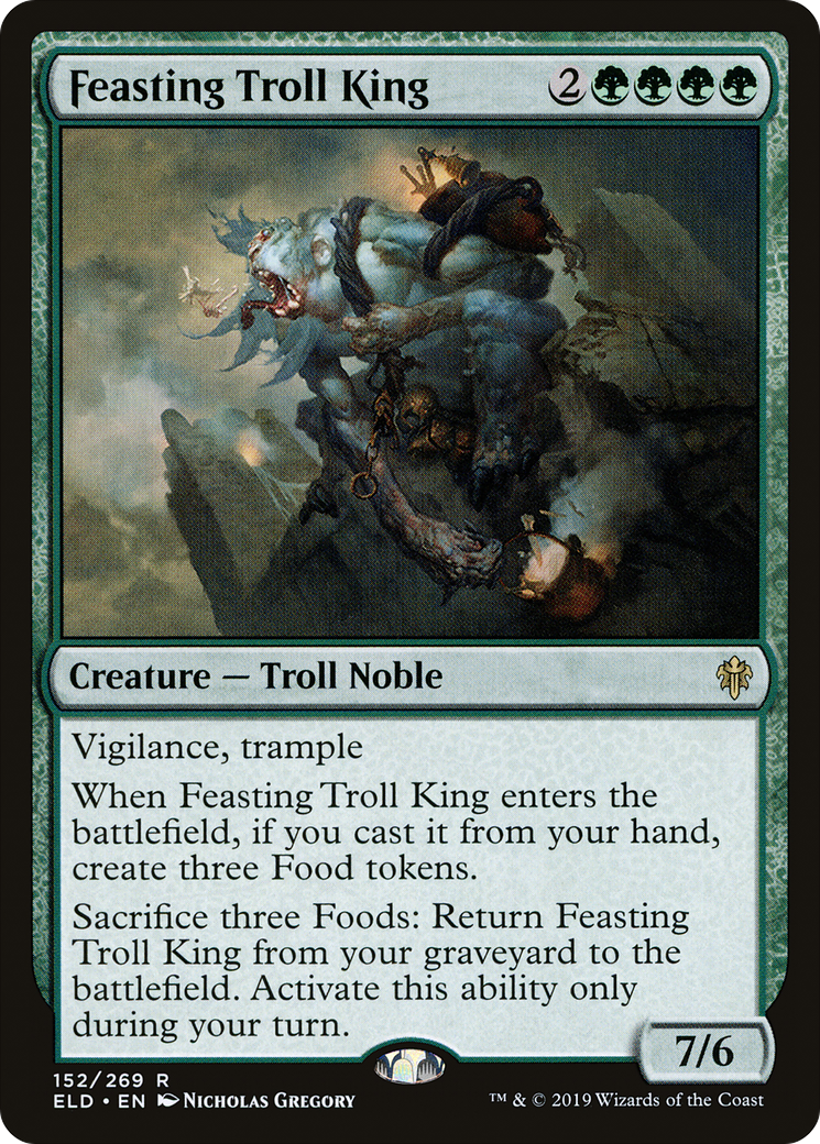 Feasting Troll King (ELD-152) - Throne of Eldraine - Premium MTG Single from Wizards of the Coast - Just $0.13! Shop now at Game Crave Tournament Store