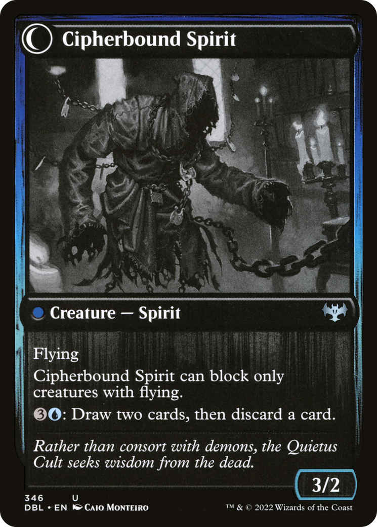 Soulcipher Board // Cipherbound Spirit (DBL-346) - Innistrad: Double Feature: (Double Faced Transform) - Premium MTG Single from Wizards of the Coast - Just $0.08! Shop now at Game Crave Tournament Store
