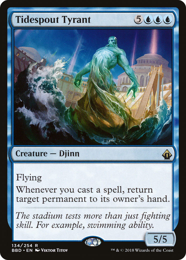 Tidespout Tyrant (BBD-134) - Battlebond Foil - Premium MTG Single from Wizards of the Coast - Just $3.95! Shop now at Game Crave Tournament Store