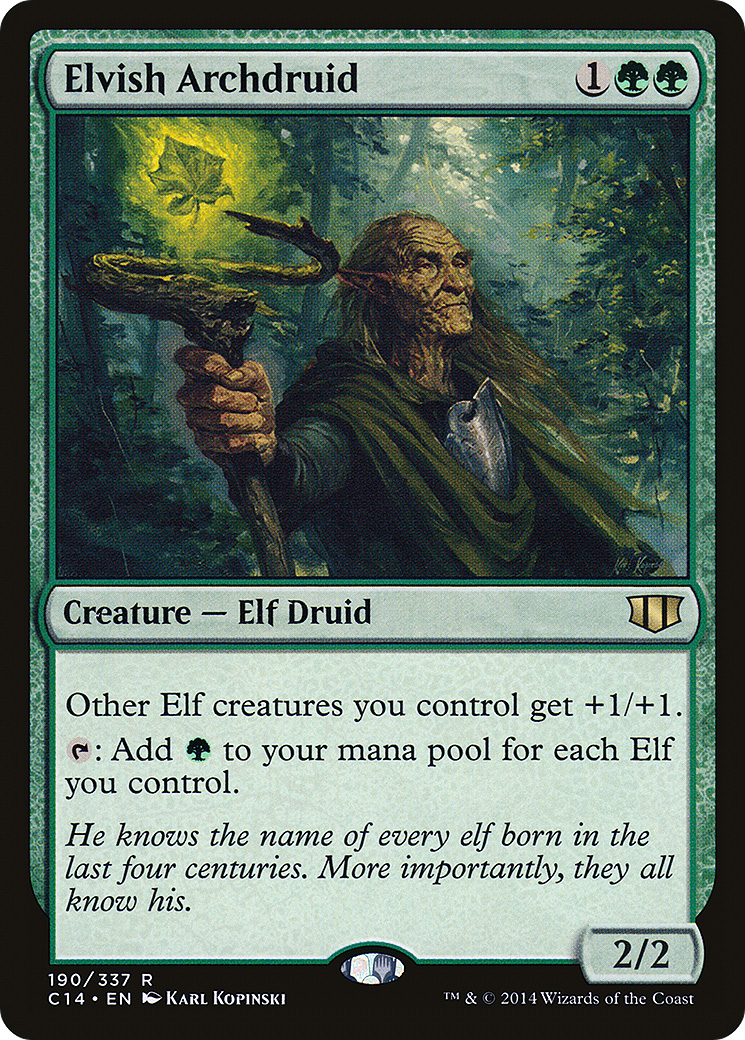 Elvish Archdruid (C14-190) - Commander 2014 - Premium MTG Single from Wizards of the Coast - Just $0.48! Shop now at Game Crave Tournament Store