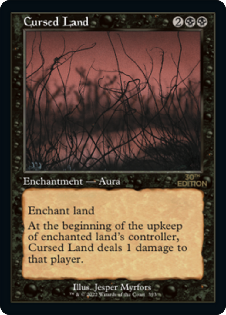 Cursed Land (30A-393) - 30th Anniversary Edition - Premium MTG Single from Wizards of the Coast - Just $0.48! Shop now at Game Crave Tournament Store