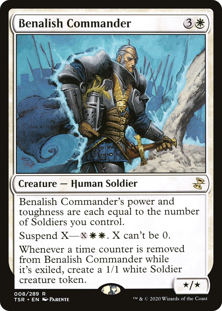 Benalish Commander (TSR-008) - Time Spiral Remastered Foil - Premium MTG Single from Wizards of the Coast - Just $0.15! Shop now at Game Crave Tournament Store