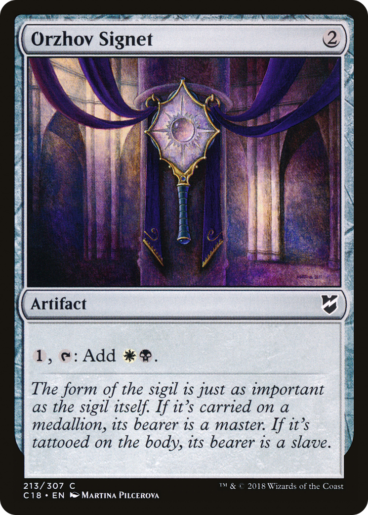 Orzhov Signet (C18-213) - Commander 2018 - Premium MTG Single from Wizards of the Coast - Just $0.27! Shop now at Game Crave Tournament Store