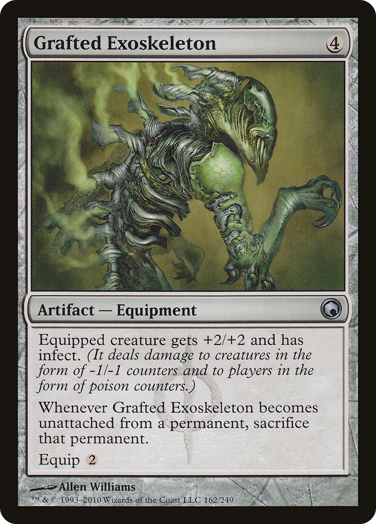 Grafted Exoskeleton (SOM-162) - Scars of Mirrodin Foil - Premium MTG Single from Wizards of the Coast - Just $4.36! Shop now at Game Crave Tournament Store