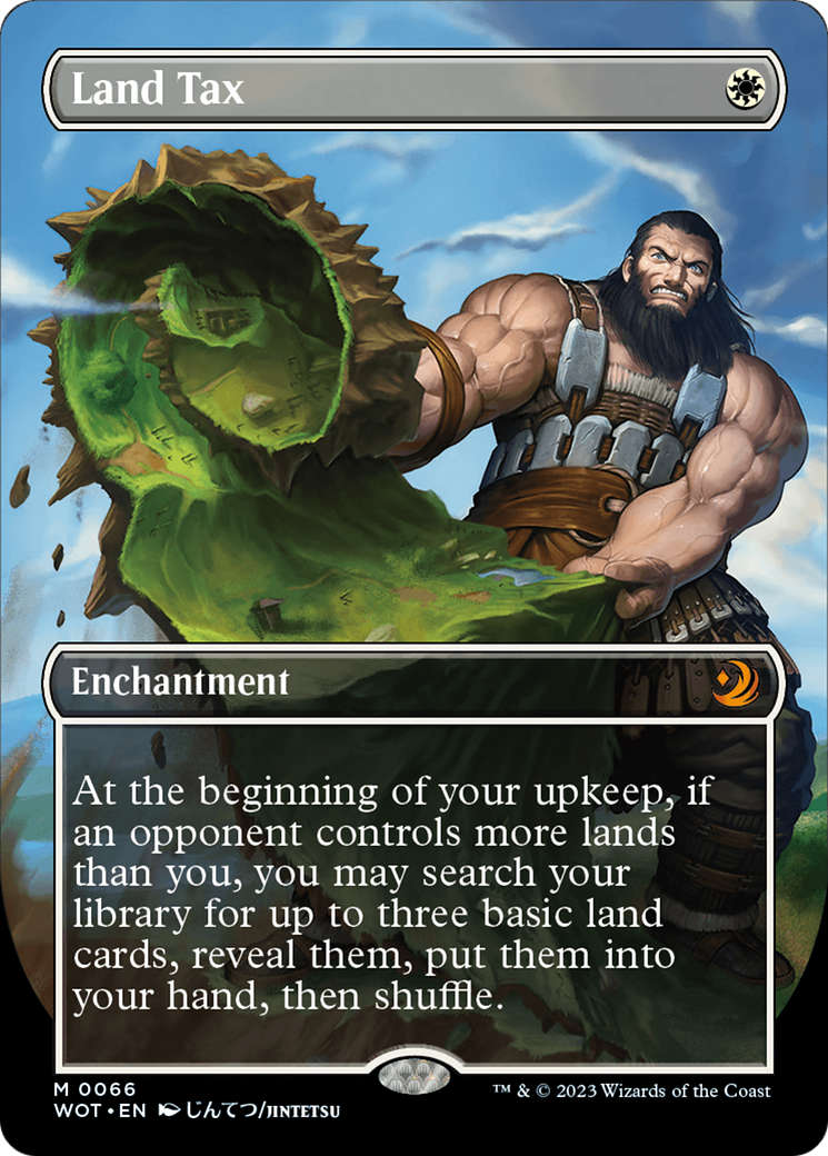 Land Tax (WOT-066) - Wilds of Eldraine: Enchanting Tales (Borderless) - Premium MTG Single from Wizards of the Coast - Just $4.33! Shop now at Game Crave Tournament Store