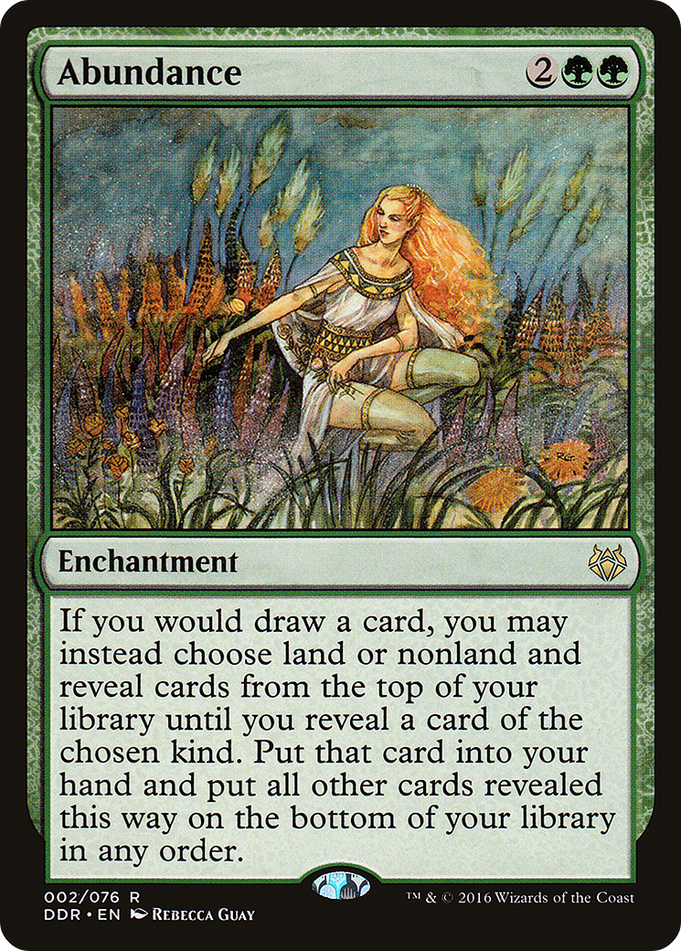 Abundance (DDR-002) - Duel Decks: Nissa vs. Ob Nixilis - Premium MTG Single from Wizards of the Coast - Just $0.13! Shop now at Game Crave Tournament Store