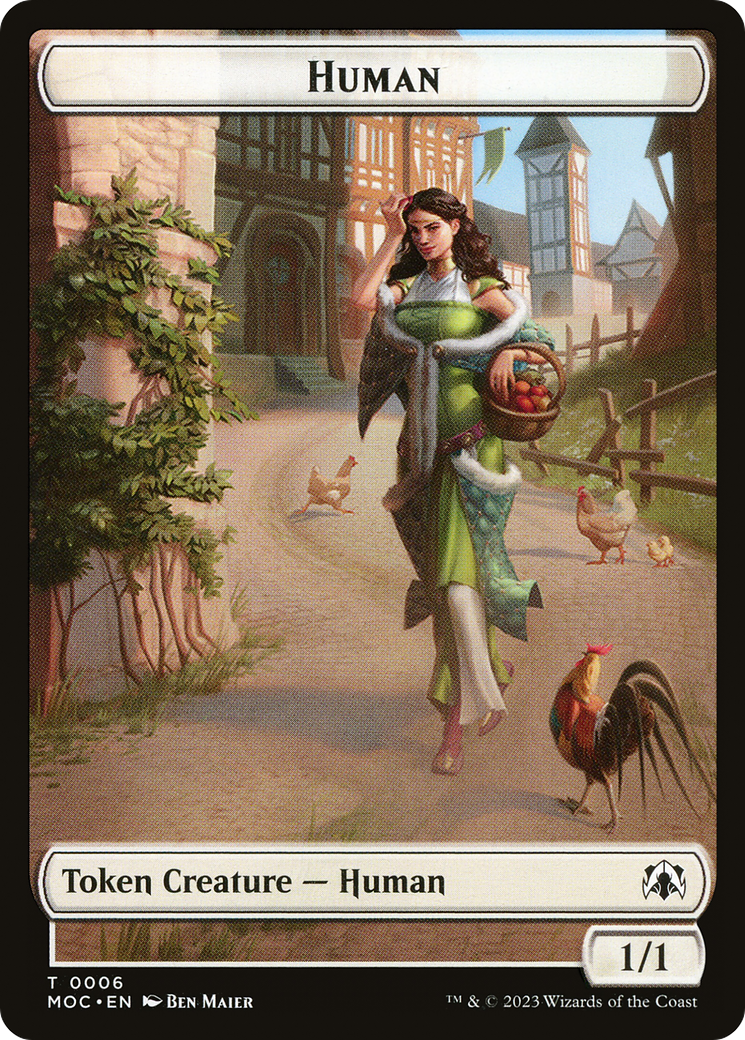 Human (TMOC-006) - March of the Machine Commander Tokens - Premium MTG Single from Wizards of the Coast - Just $0! Shop now at Game Crave Tournament Store