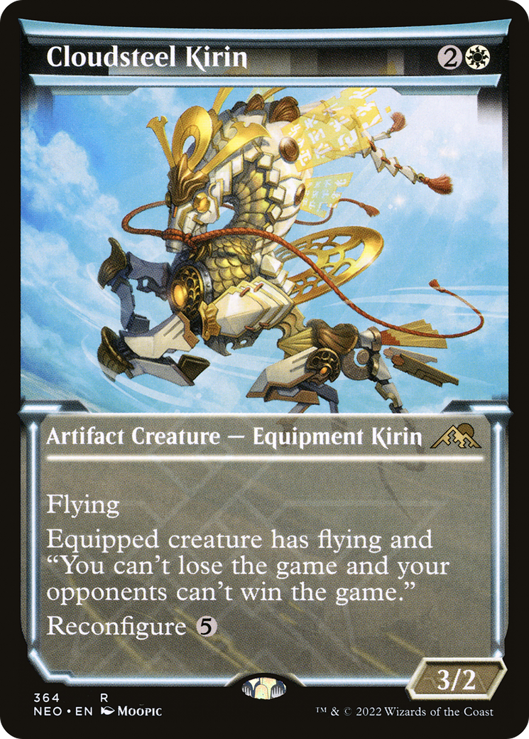 Cloudsteel Kirin (NEO-364) - Kamigawa: Neon Dynasty: (Showcase) Foil - Premium MTG Single from Wizards of the Coast - Just $0.33! Shop now at Game Crave Tournament Store