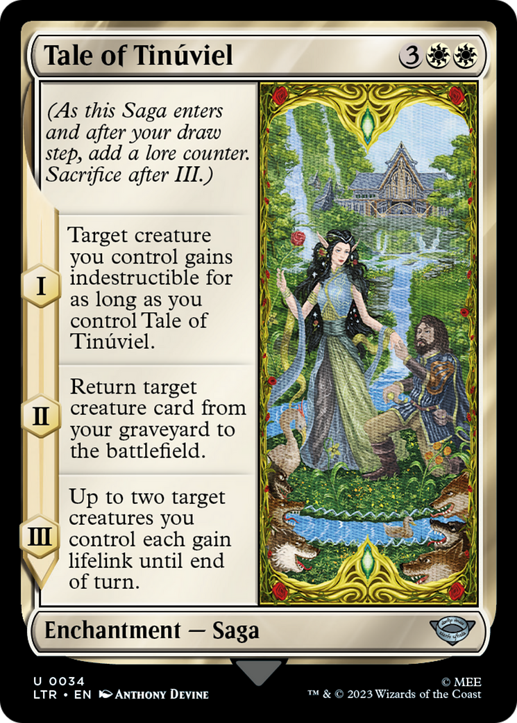 Tale of Tinúviel (LTR-034) - The Lord of the Rings: Tales of Middle-earth - Premium MTG Single from Wizards of the Coast - Just $0.08! Shop now at Game Crave Tournament Store