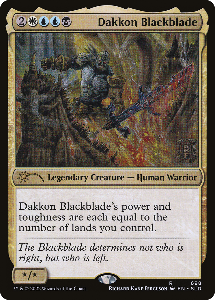 Dakkon Blackblade (SLD-698) - Secret Lair Drop Foil - Premium MTG Single from Wizards of the Coast - Just $0.55! Shop now at Game Crave Tournament Store