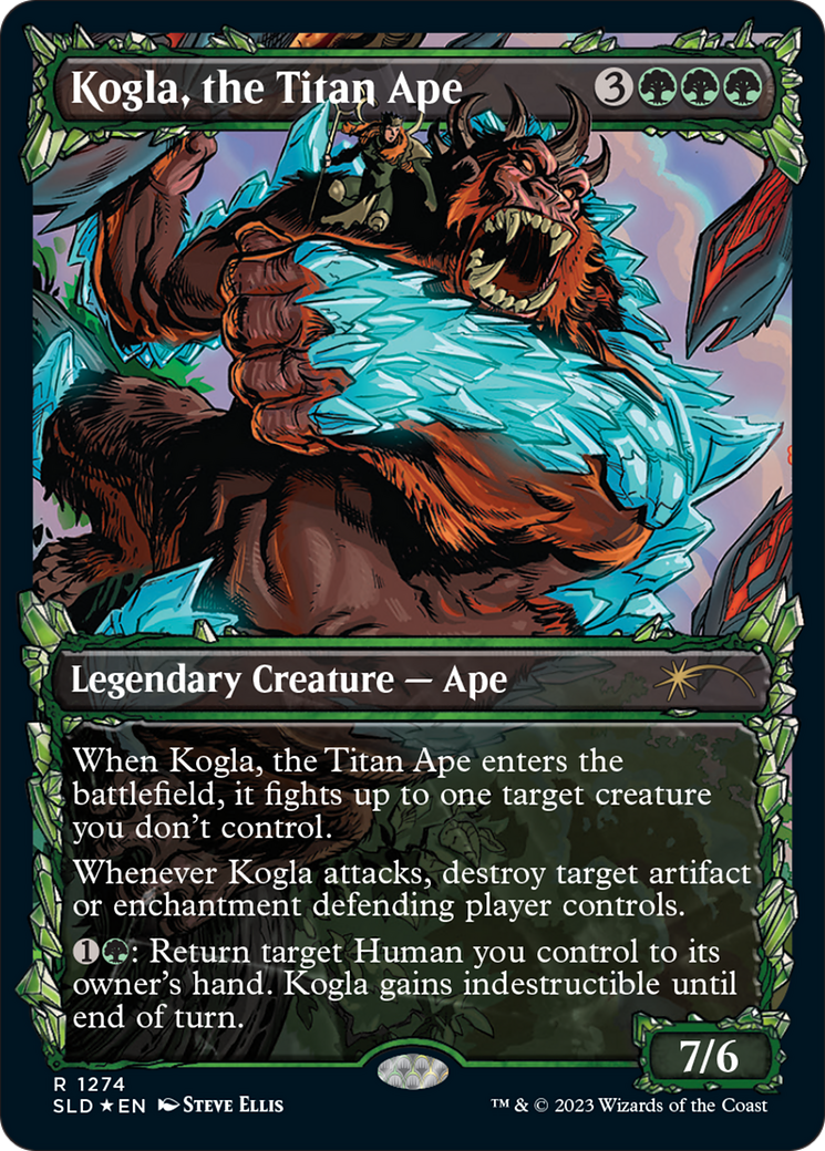 Kogla, the Titan Ape (SLD-1274) - Secret Lair Drop: (Showcase) Foil - Premium MTG Single from Wizards of the Coast - Just $3.27! Shop now at Game Crave Tournament Store