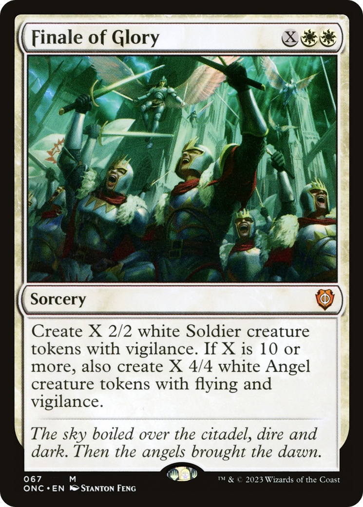 Finale of Glory (ONC-067) - Phyrexia: All Will Be One Commander - Premium MTG Single from Wizards of the Coast - Just $0.55! Shop now at Game Crave Tournament Store