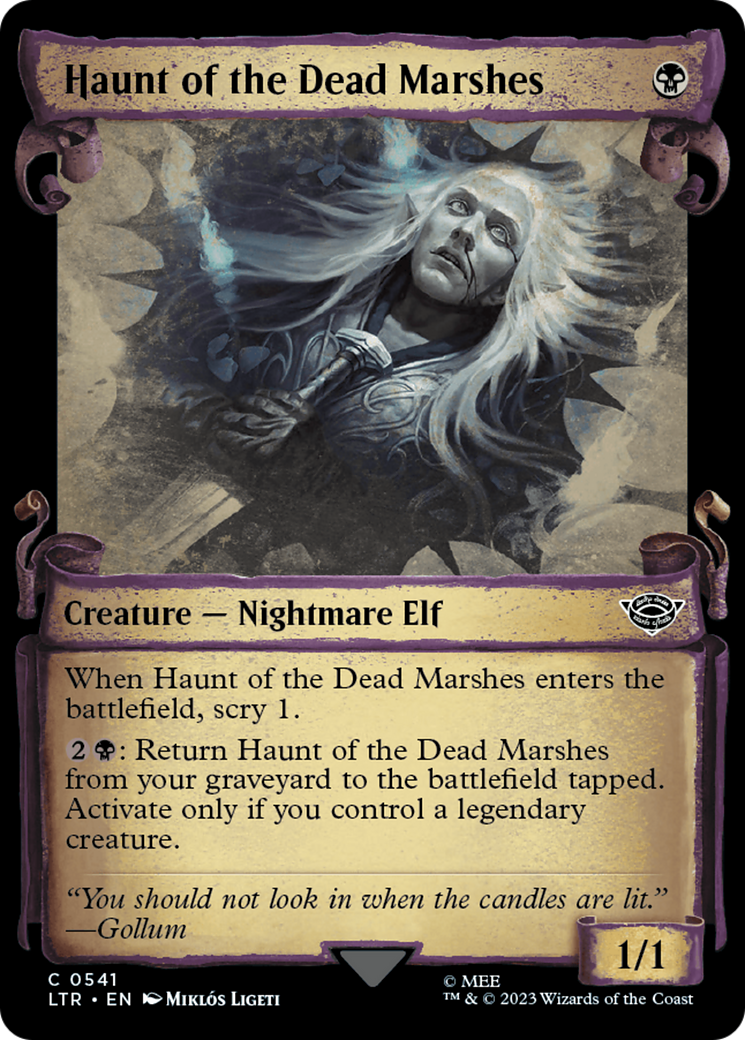 Haunt of the Dead Marshes (LTR-541) - The Lord of the Rings: Tales of Middle-earth: (Showcase) Foil - Premium MTG Single from Wizards of the Coast - Just $0.08! Shop now at Game Crave Tournament Store