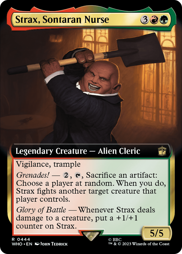 Strax, Sontaran Nurse (WHO-444) - Doctor Who: (Extended Art) Foil - Premium MTG Single from Wizards of the Coast - Just $0.08! Shop now at Game Crave Tournament Store
