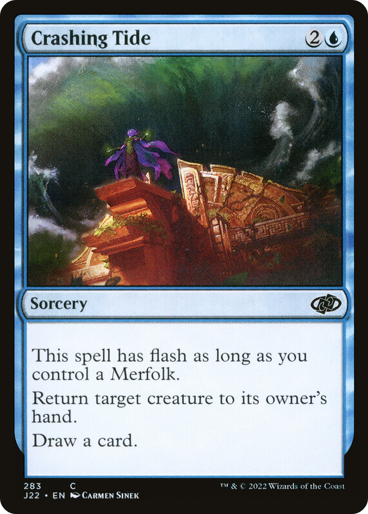 Crashing Tide (J22-283) - Jumpstart 2022 - Premium MTG Single from Wizards of the Coast - Just $0.08! Shop now at Game Crave Tournament Store