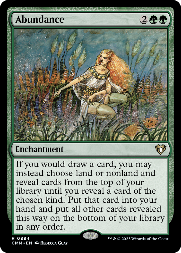 Abundance (CMM-884) - Commander Masters - Premium MTG Single from Wizards of the Coast - Just $0.21! Shop now at Game Crave Tournament Store