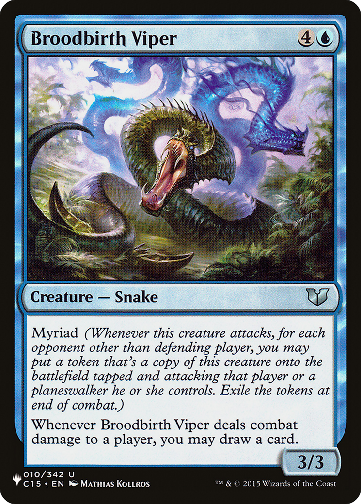Broodbirth Viper (PLIST-754) - The List - Premium MTG Single from Wizards of the Coast - Just $0.08! Shop now at Game Crave Tournament Store