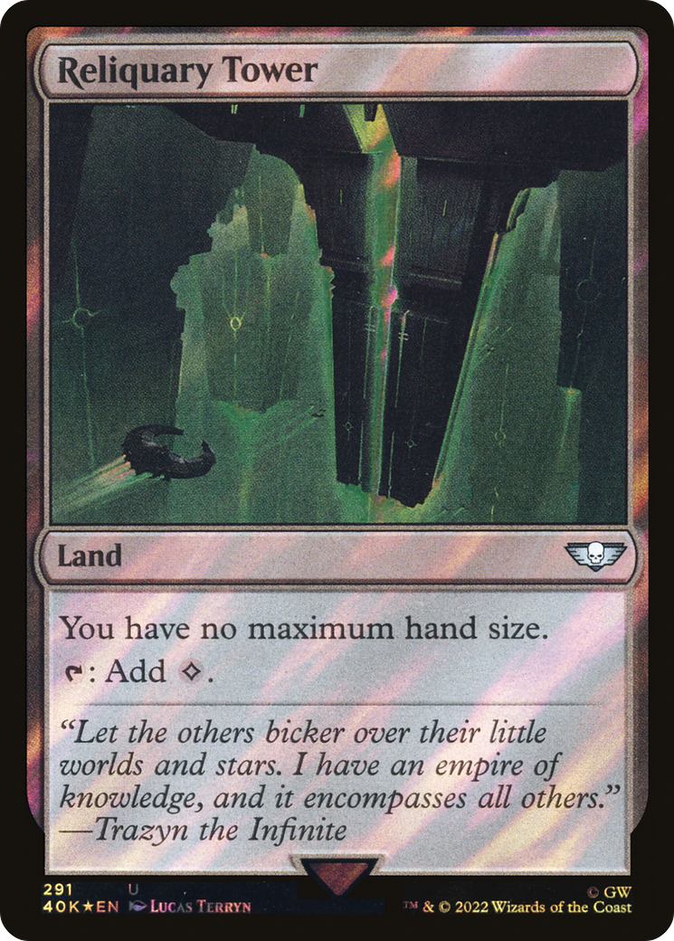 Reliquary Tower (40K-291★) - Warhammer 40,000 Commander Foil - Premium MTG Single from Wizards of the Coast - Just $11.90! Shop now at Game Crave Tournament Store