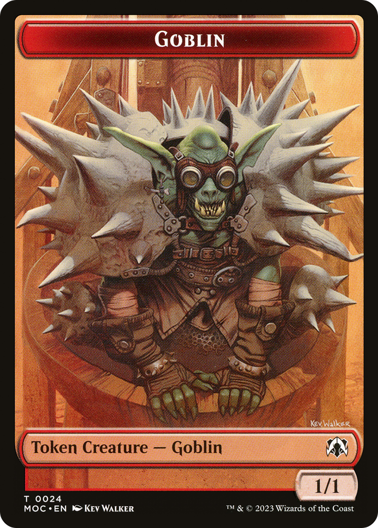 Goblin (TMOC-024) - March of the Machine Commander Tokens - Premium MTG Single from Wizards of the Coast - Just $0! Shop now at Game Crave Tournament Store