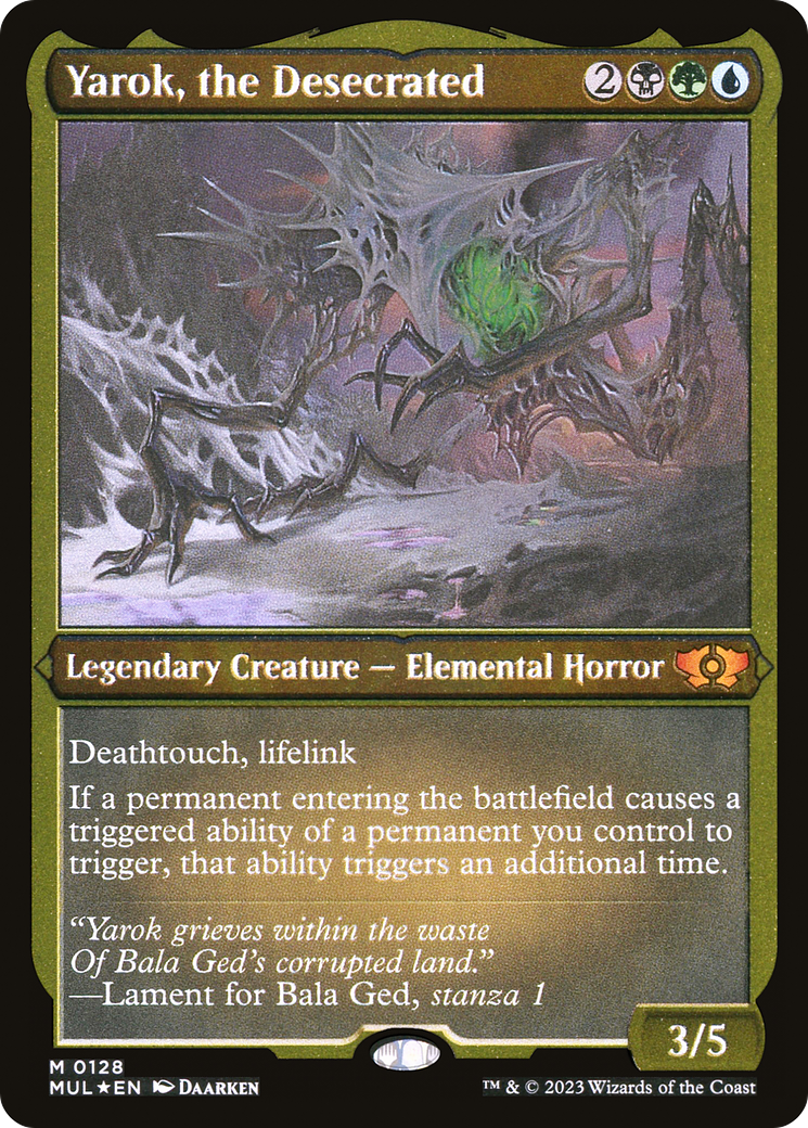 Yarok, the Desecrated (MUL-128) - Multiverse Legends Etched Foil - Premium MTG Single from Wizards of the Coast - Just $6.01! Shop now at Game Crave Tournament Store