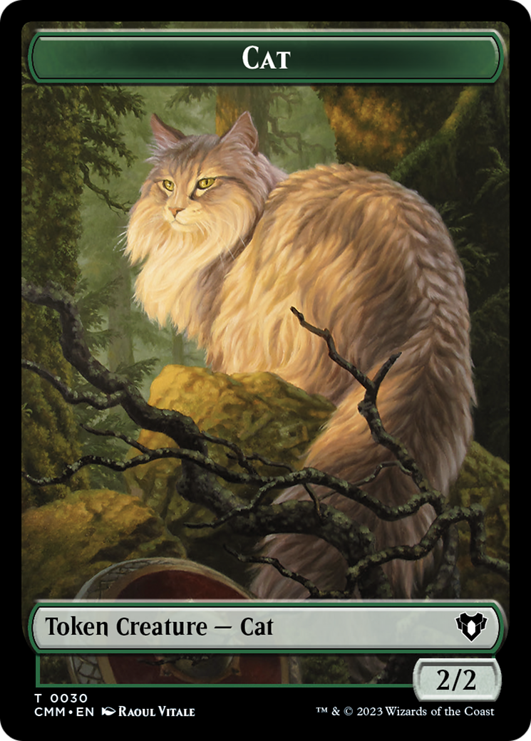 Cat (TCMM-030) - Commander Masters Tokens Foil - Premium MTG Single from Wizards of the Coast - Just $0! Shop now at Game Crave Tournament Store