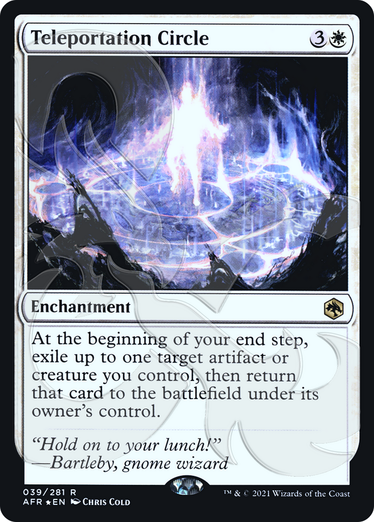 Teleportation Circle (PAFR-39A) - Adventures in the Forgotten Realms Promos Foil - Premium MTG Single from Wizards of the Coast - Just $12.38! Shop now at Game Crave Tournament Store