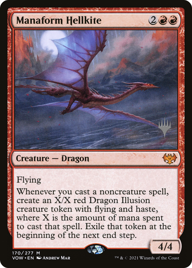 Manaform Hellkite (PVOW-170P) - Innistrad: Crimson Vow Promos - Premium MTG Single from Wizards of the Coast - Just $0.42! Shop now at Game Crave Tournament Store