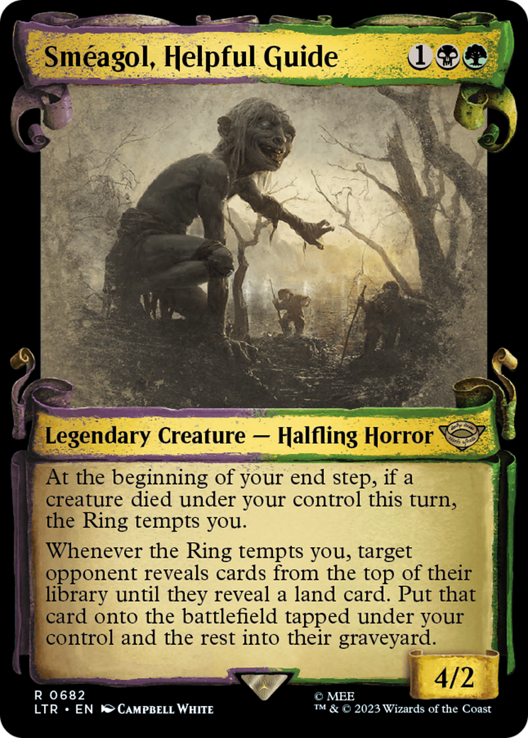 Sméagol, Helpful Guide (LTR-682) - The Lord of the Rings: Tales of Middle-earth: (Showcase) Foil - Premium MTG Single from Wizards of the Coast - Just $1.36! Shop now at Game Crave Tournament Store