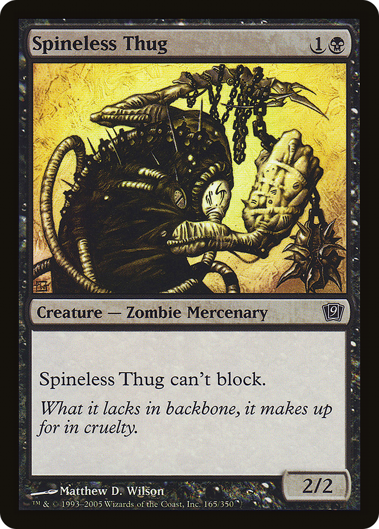Spineless Thug (9ED-165★) - Ninth Edition Foil - Premium MTG Single from Wizards of the Coast - Just $0.08! Shop now at Game Crave Tournament Store