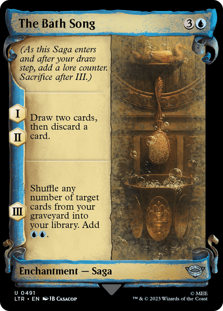 The Bath Song (LTR-491) - The Lord of the Rings: Tales of Middle-earth: (Showcase) - Premium MTG Single from Wizards of the Coast - Just $0.26! Shop now at Game Crave Tournament Store