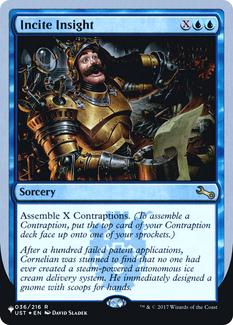 Incite Insight (UPLIST-016) - The List (Unfinity Foil Edition) Foil - Premium MTG Single from Wizards of the Coast - Just $0.08! Shop now at Game Crave Tournament Store