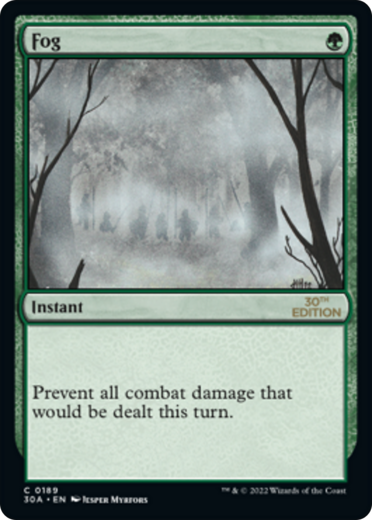 Fog (30A-189) - 30th Anniversary Edition - Premium MTG Single from Wizards of the Coast - Just $0.41! Shop now at Game Crave Tournament Store