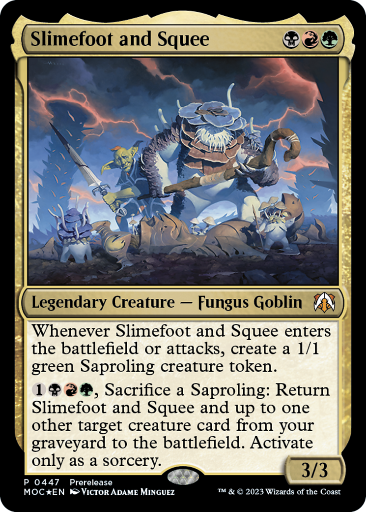 Slimefoot and Squee (MOC-447) - March of the Machine Commander - Premium MTG Single from Wizards of the Coast - Just $1.19! Shop now at Game Crave Tournament Store