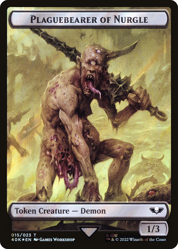 Plaguebearer of Nurgle (T40K-15★) - Warhammer 40,000 Tokens Foil - Premium MTG Single from Wizards of the Coast - Just $0! Shop now at Game Crave Tournament Store
