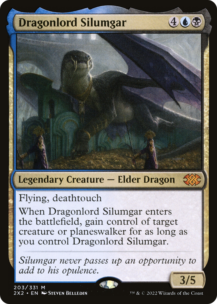 Dragonlord Silumgar (2X2-203) - Double Masters 2022 Foil - Premium MTG Single from Wizards of the Coast - Just $4.64! Shop now at Game Crave Tournament Store